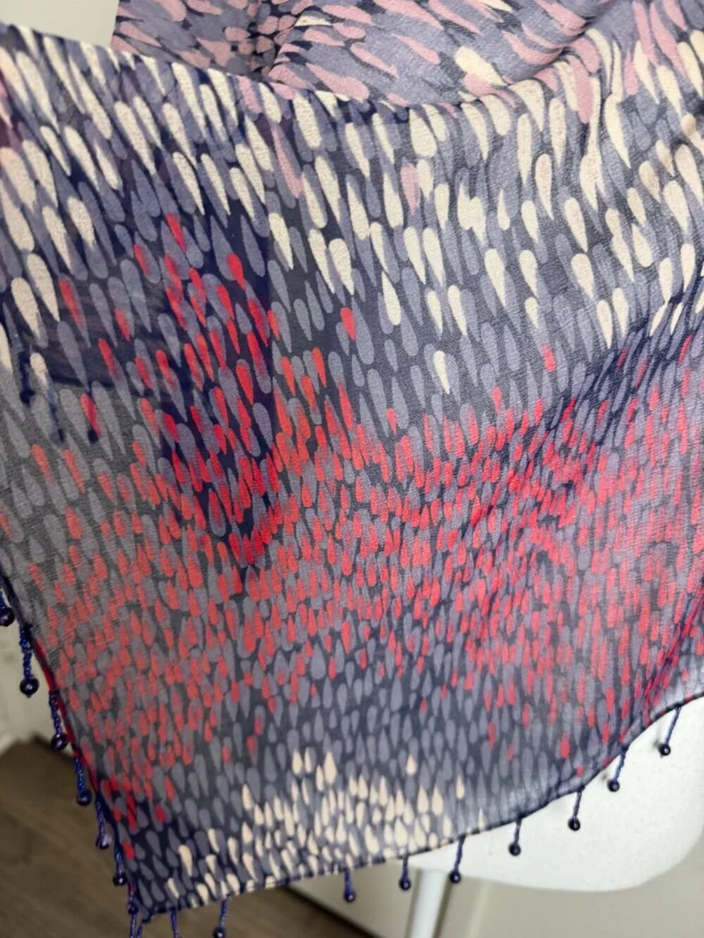 Gotelli Triangle Scarf Wrap Beads